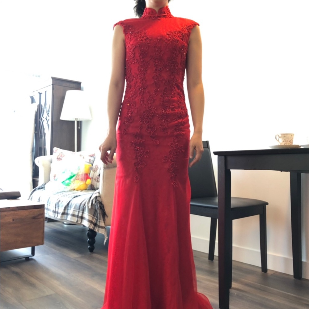 Fusion Chinese wedding / evening gown